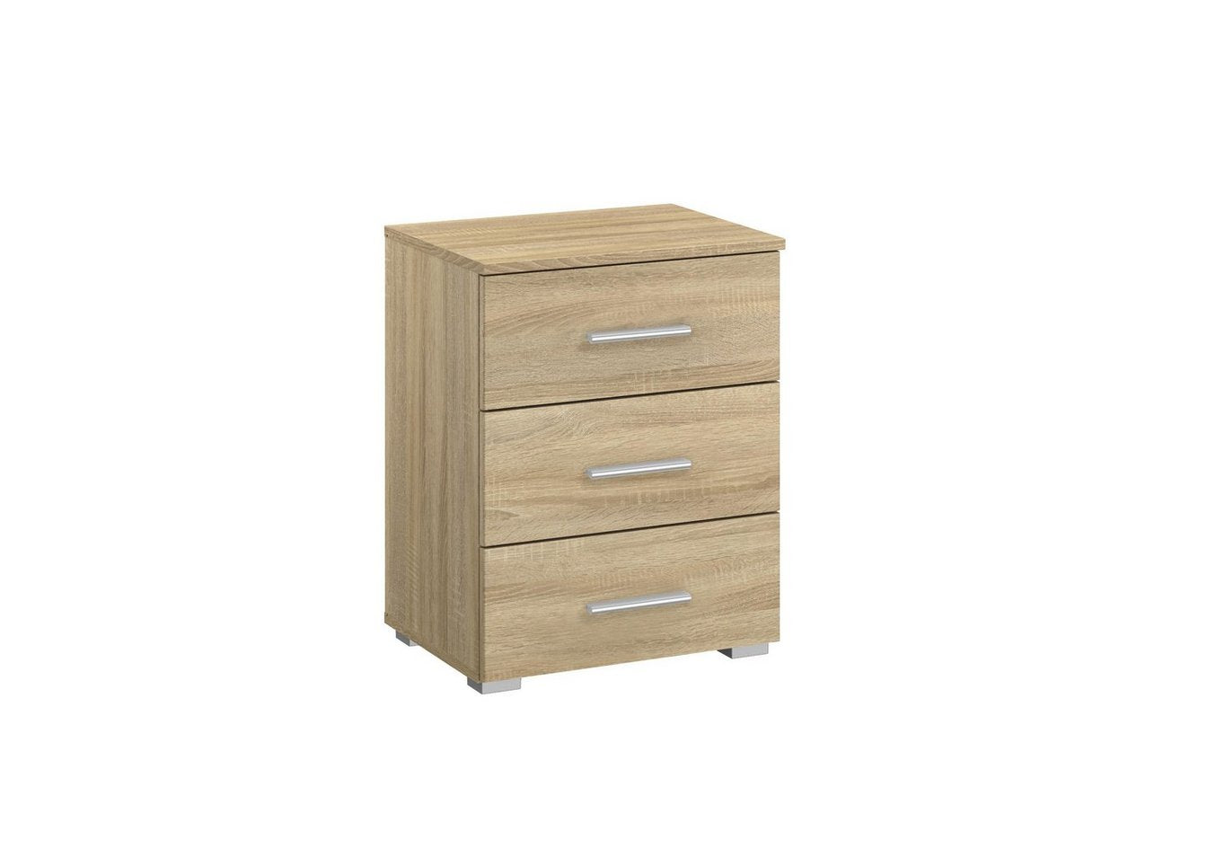 Alabama 3 Drawer Bedside Chest Sonoma Oak