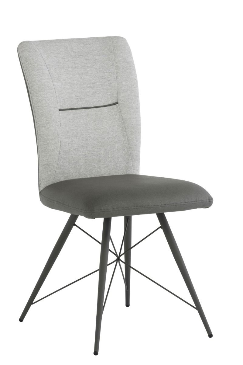 Amalfi Dining Chair Light Grey Fabric