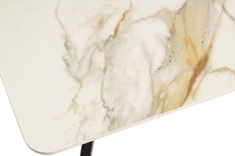 Camilla Kass Gold Black Leg 2M Dining Table