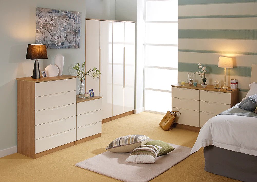 Genoa 3 Drawer Bedside Chest