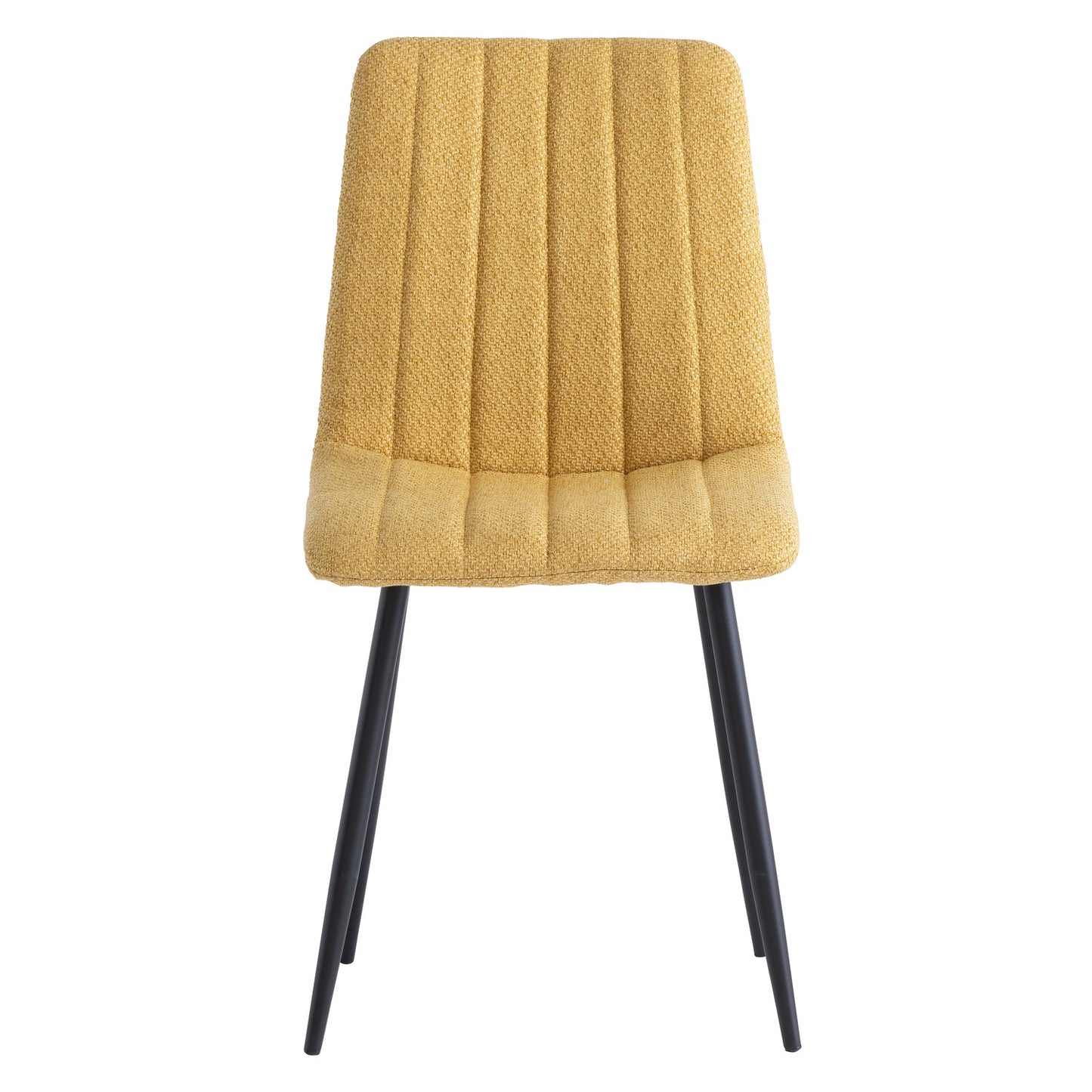 Lara Weave Yellow Fabric Dining Chair