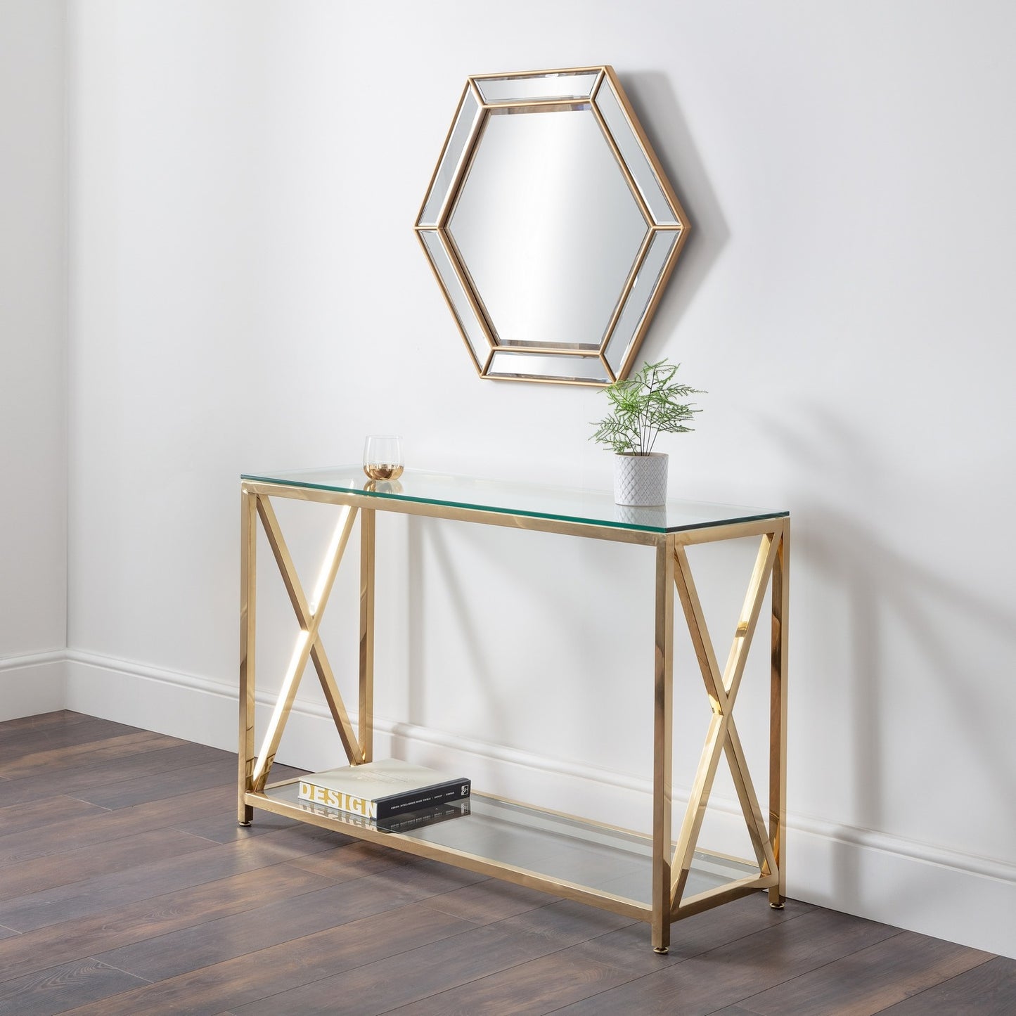 Miami Console Table Gold
