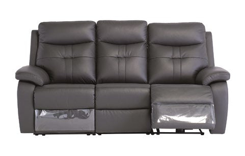 Stockholm Charcoal 3 Seater Electric Sofa