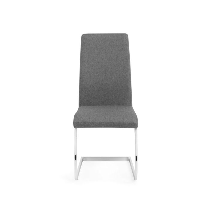 Positano Dining Set with 4 Roma Cantilever Dining Chairs grey