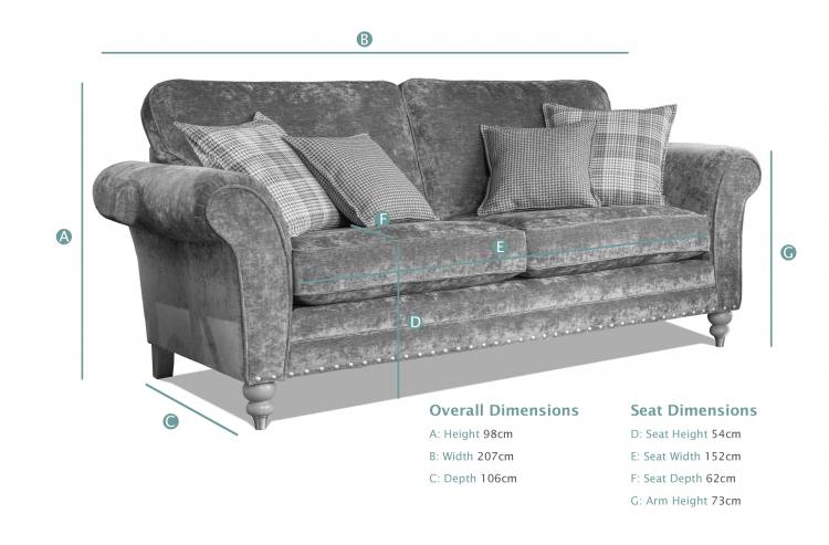 Chicago 3 Seater Sofa