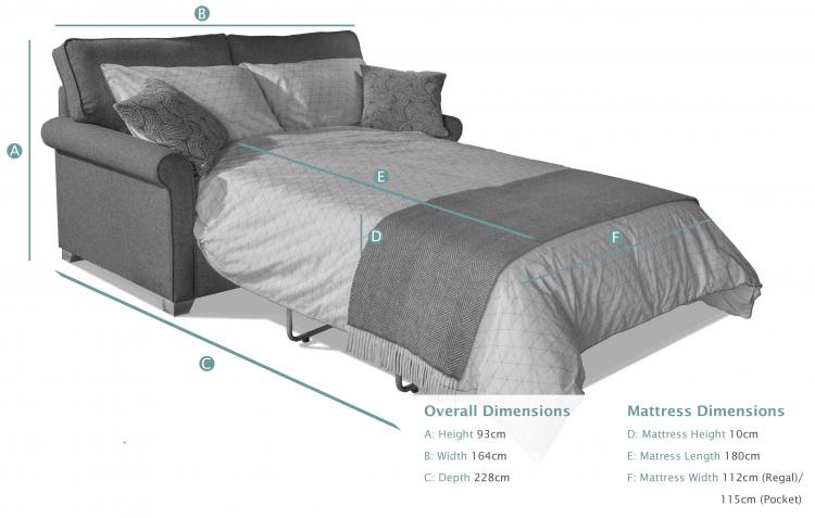 Prague 2 Seater Sofa Bed