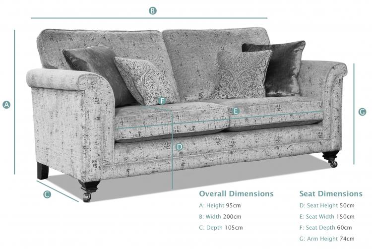 Frankfurt 3 Seater Sofa