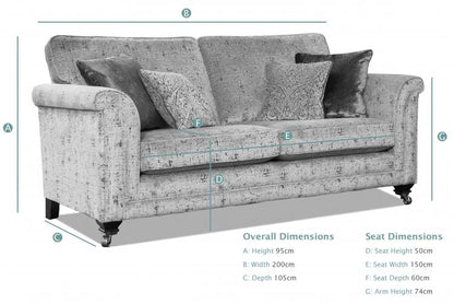 Frankfurt 3 Seater Sofa