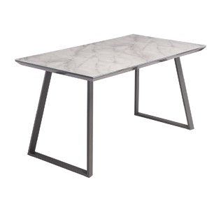 Alden Grey Marble Grey Legs 1.4m Dining Table