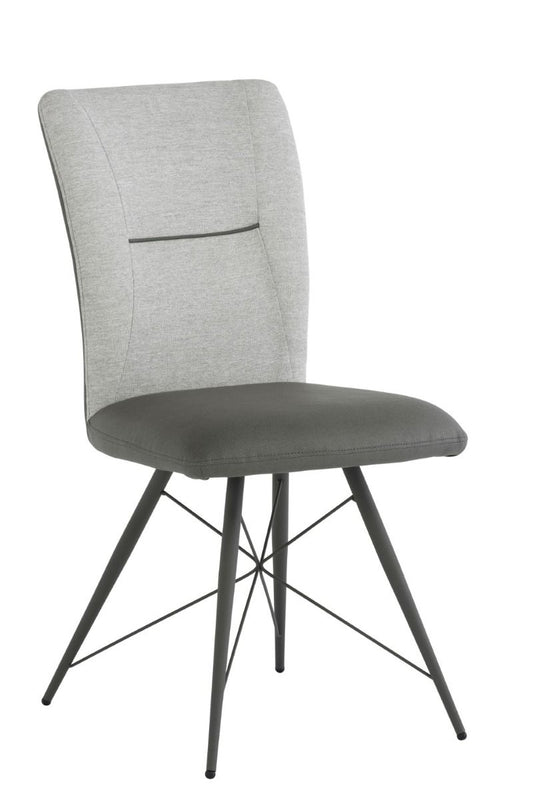 Amalfi Dining Chair Light Grey Fabric