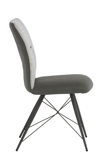Amalfi Dining Chair Light Grey Fabric