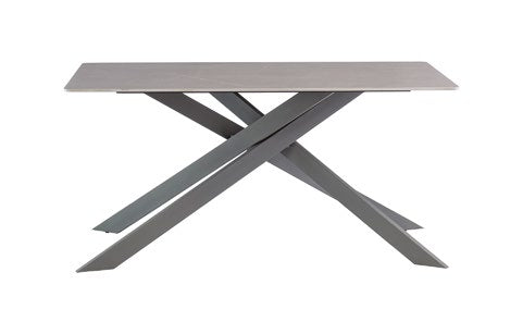 Camilla Matt Grey With Grey Legs 1.6m Dining Table