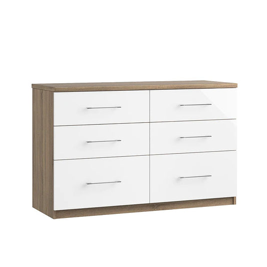 California 6 Drawer Twin Chest (Inc Two Deep Drawers)