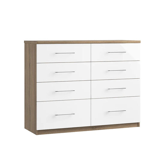 California 8 Drawer Twin Chest (Inc Two Deep Drawers)