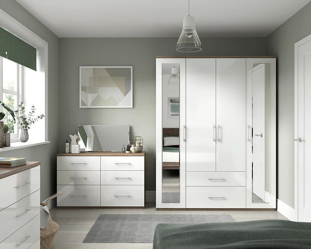 California 8 Drawer Twin Chest (Inc Two Deep Drawers)