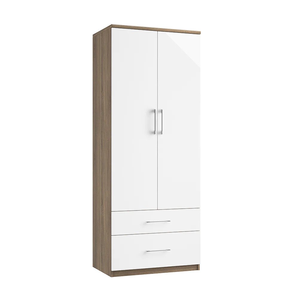 California Double Tall 2 Drawer Gents Robe ( With One Deep Drawer)