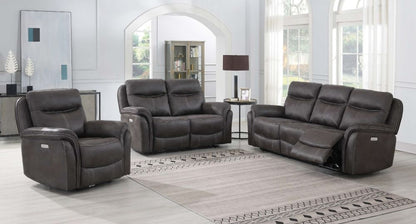 Claremont Grey 2 Seater Recliner Sofa, Velvet Fabric