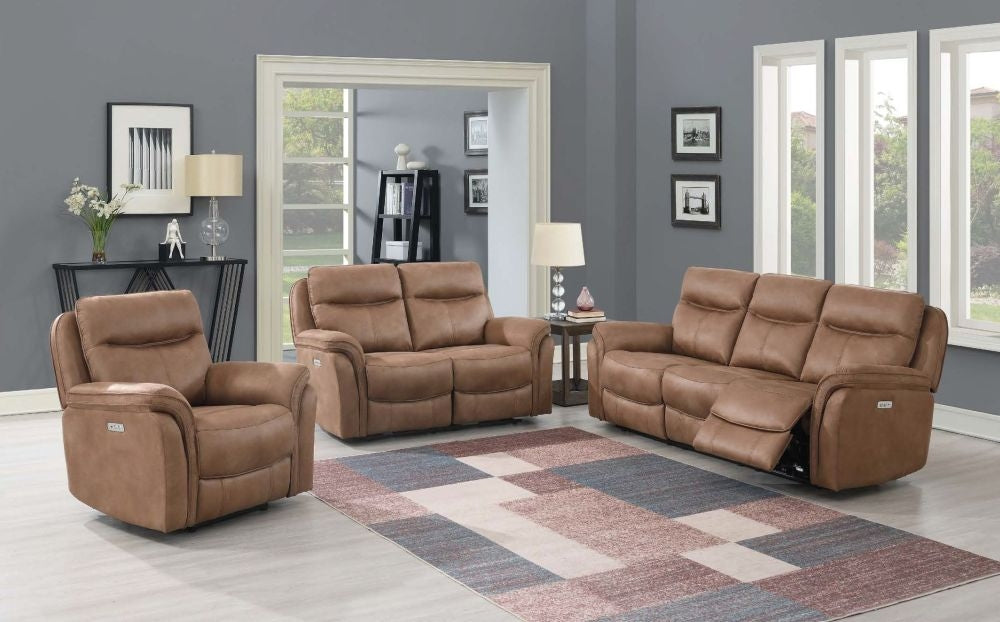 Claremont Sahara 3 Seater Recliner Sofa, Velvet Fabric
