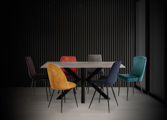 Cora Rebecca Grey 1.8m Dining Table