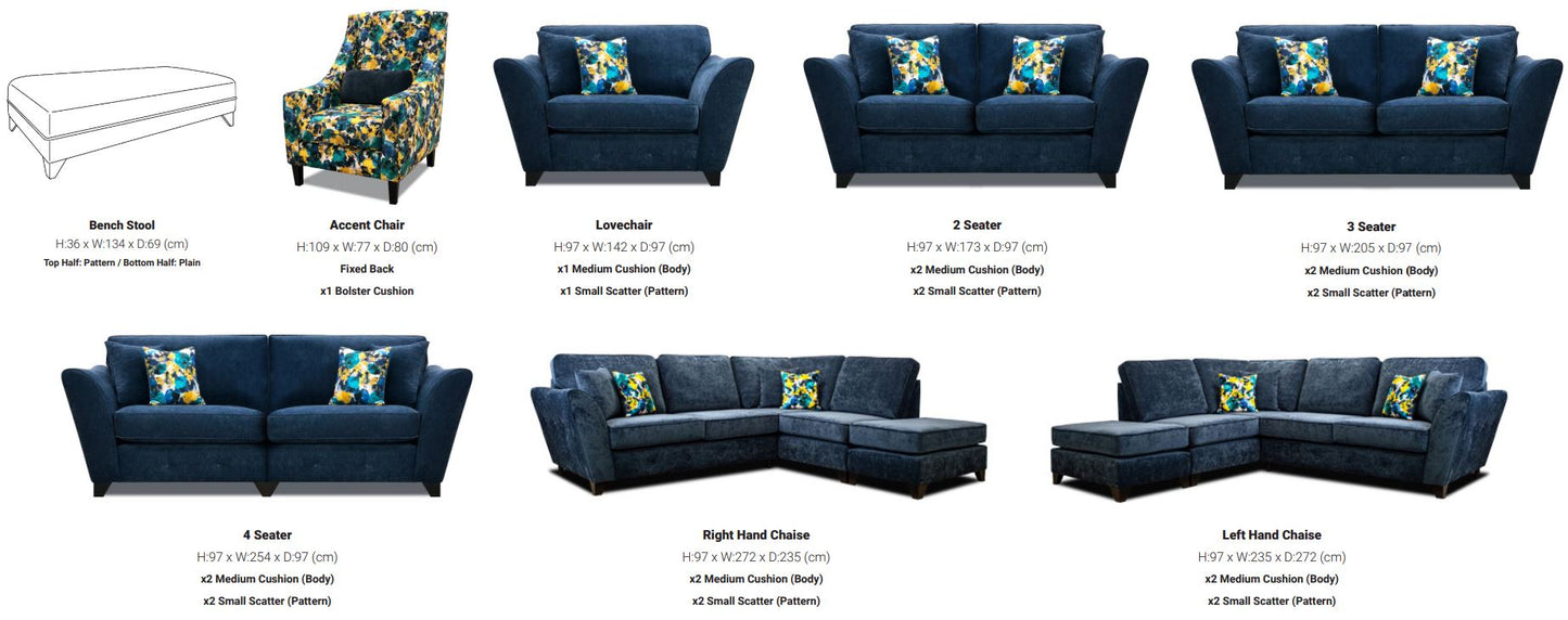 Capri 4 Seater Sofa