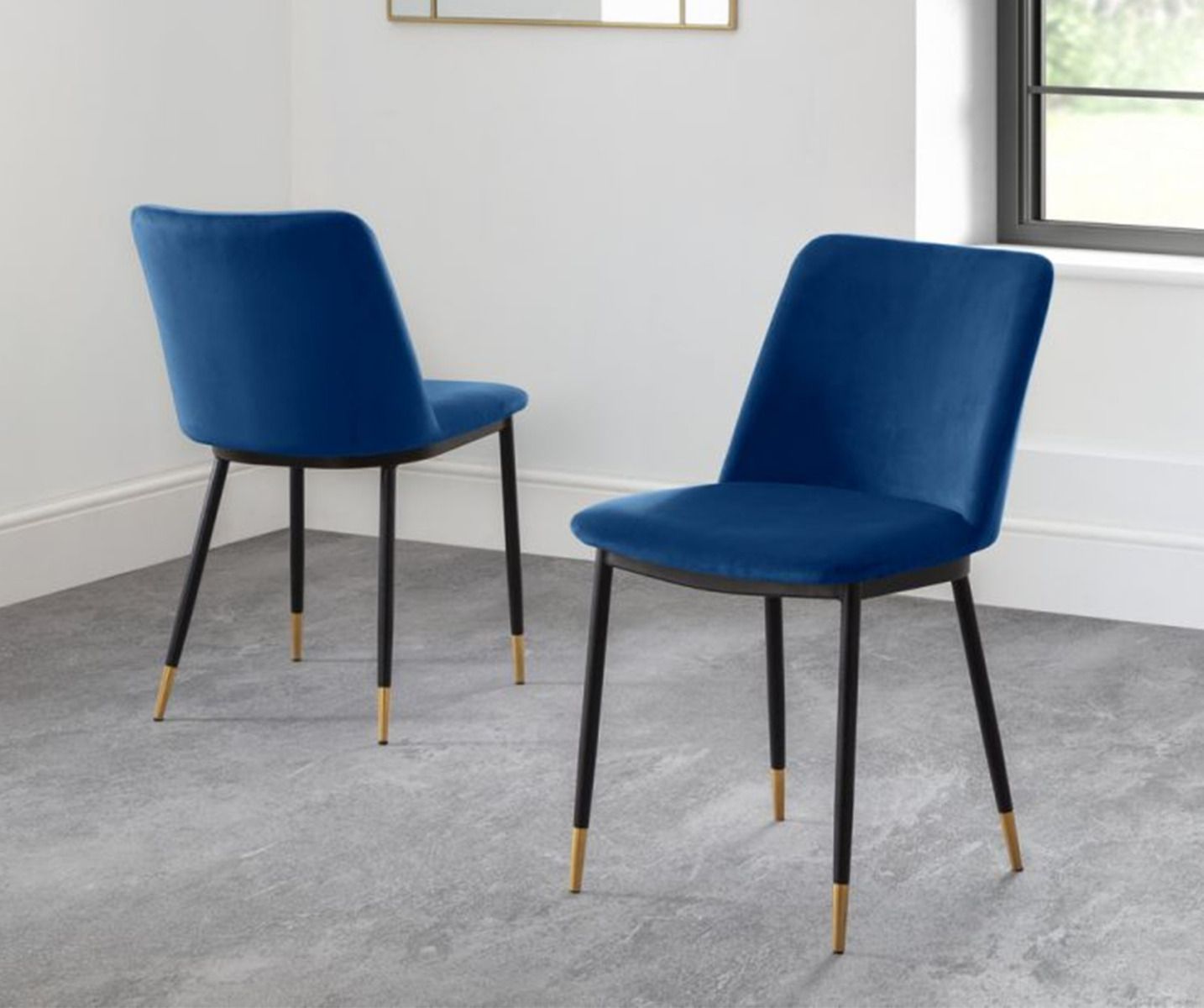 Delaunay Dusky Blue Dining Chair