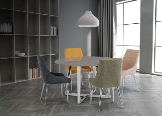 Desana Grey 1.3m Round Dining Table