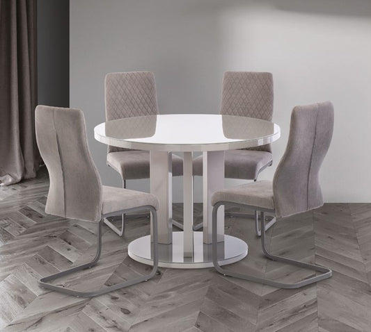 Ellie Grey 1.07m Round Dining Table