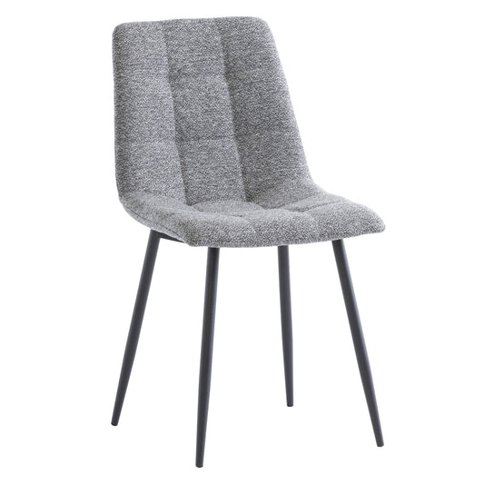 Esme Fabric Dining Chair Dark Grey