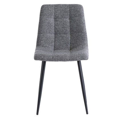 Esme Fabric Dining Chair Dark Grey