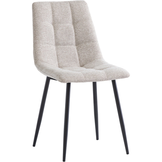 Esme Fabric Dining Chair Neutral Linen