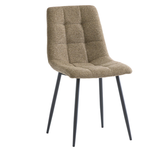 Esme Fabric Dining Chair Olive Green