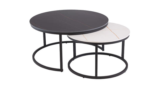 Ferrante Black and White Coffee Table