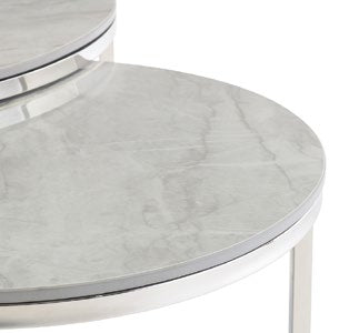 Hanson Vilas Grey Round Coffee Table Set