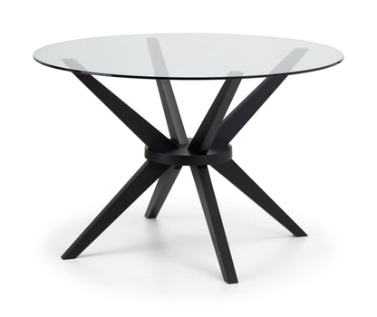 Hayden 1.2m Round Glass Table