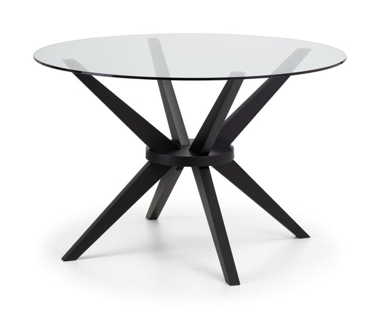 Hayden 1.2m Round Glass Table