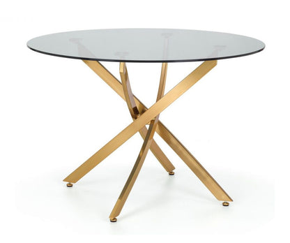 Montero 1m Round Glass Dining Table