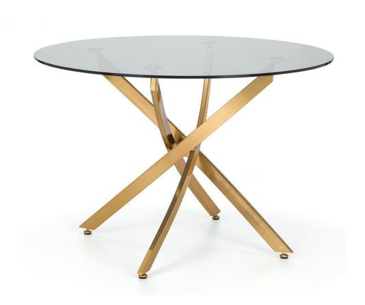 Montero 1m Round Glass Dining Table