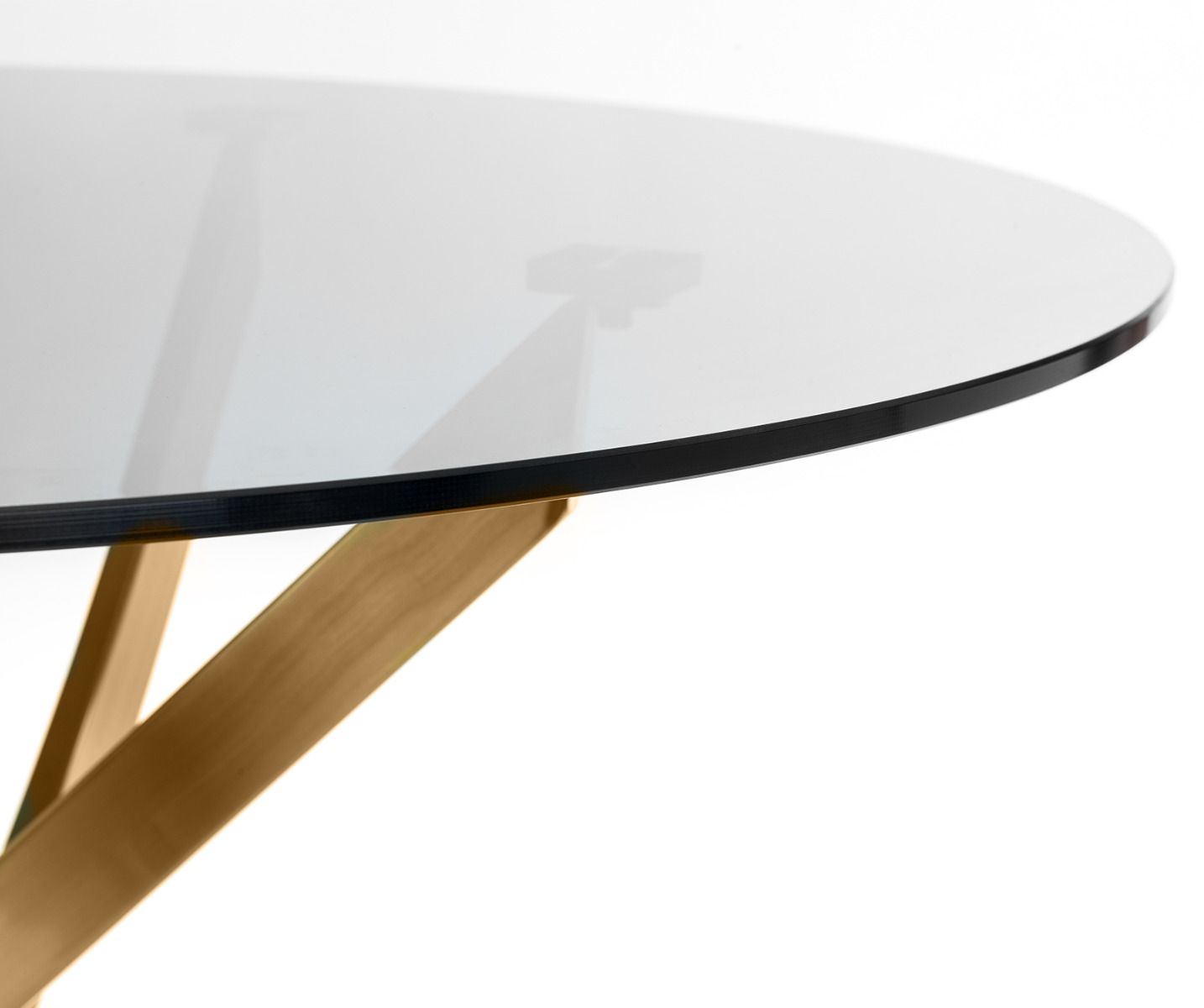 Montero 1m Round Glass Dining Table