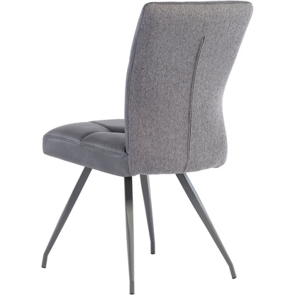 Kabana Faux Leather Grey Chair