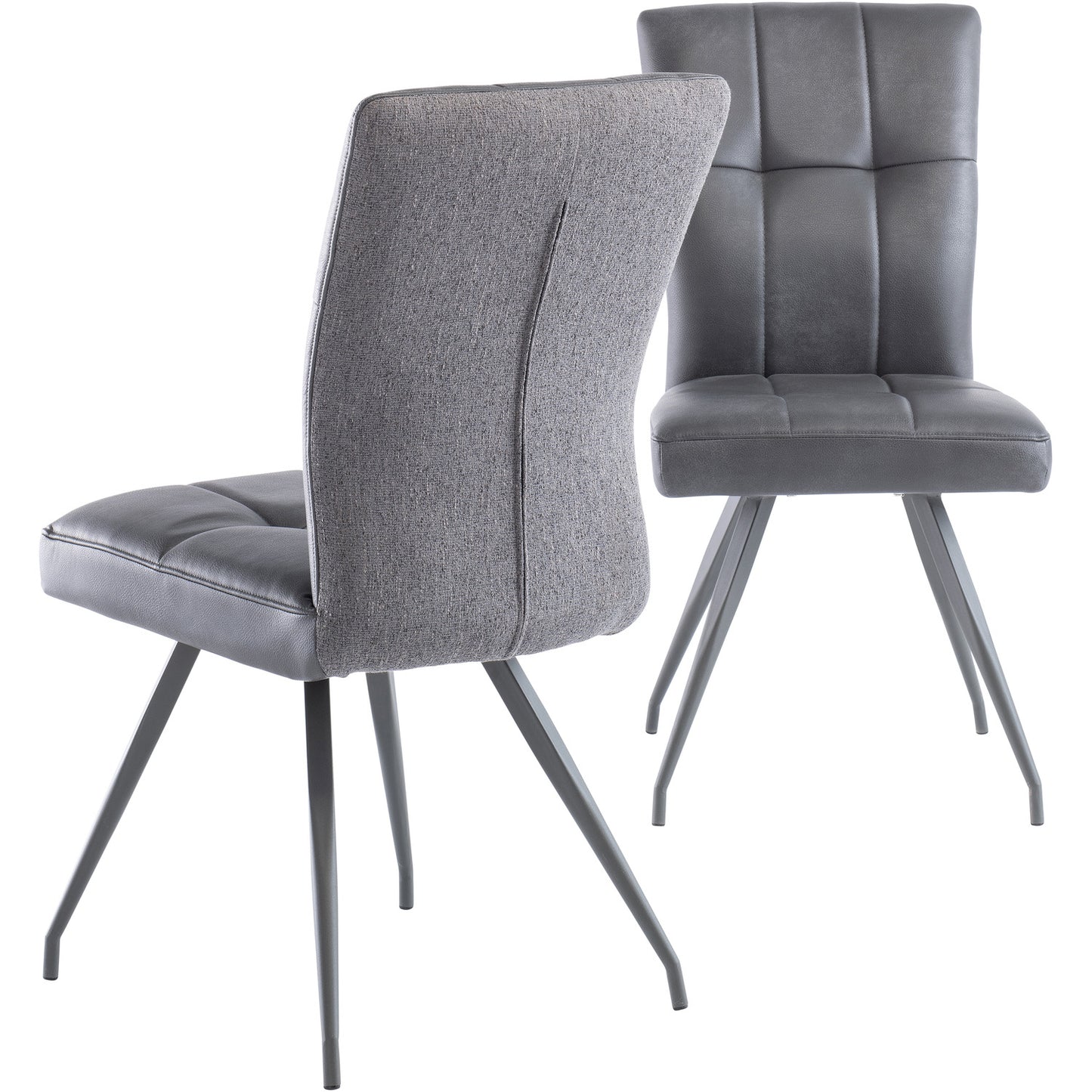 Kabana Faux Leather Grey Chair