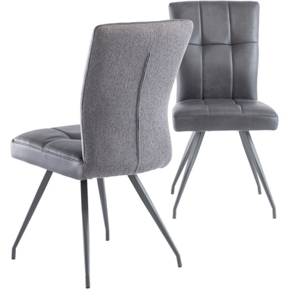 Kabana Faux Leather Grey Chair