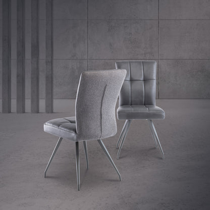 Kabana Faux Leather Grey Chair