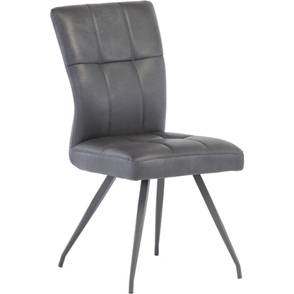 Kabana Faux Leather Grey Chair