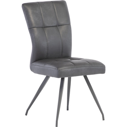 Kabana Faux Leather Grey Chair