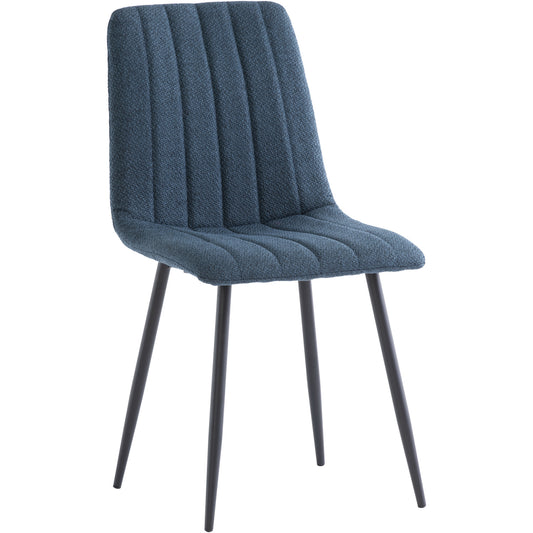Lara Weave Blue Fabric Dining Chair