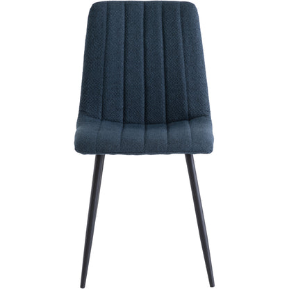 Lara Weave Blue Fabric Dining Chair