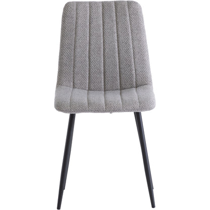 Lara Weave Silver Fabric Dining Chair