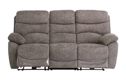 Lisbon Ash Chanel 3 Seater Electric Recliner Sofa