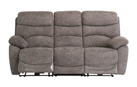 Lisbon Ash Chanel 3 Seater Electric Recliner Sofa