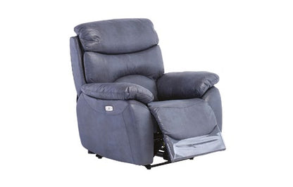 Lisbon Blue Armchair Electric Recliner
